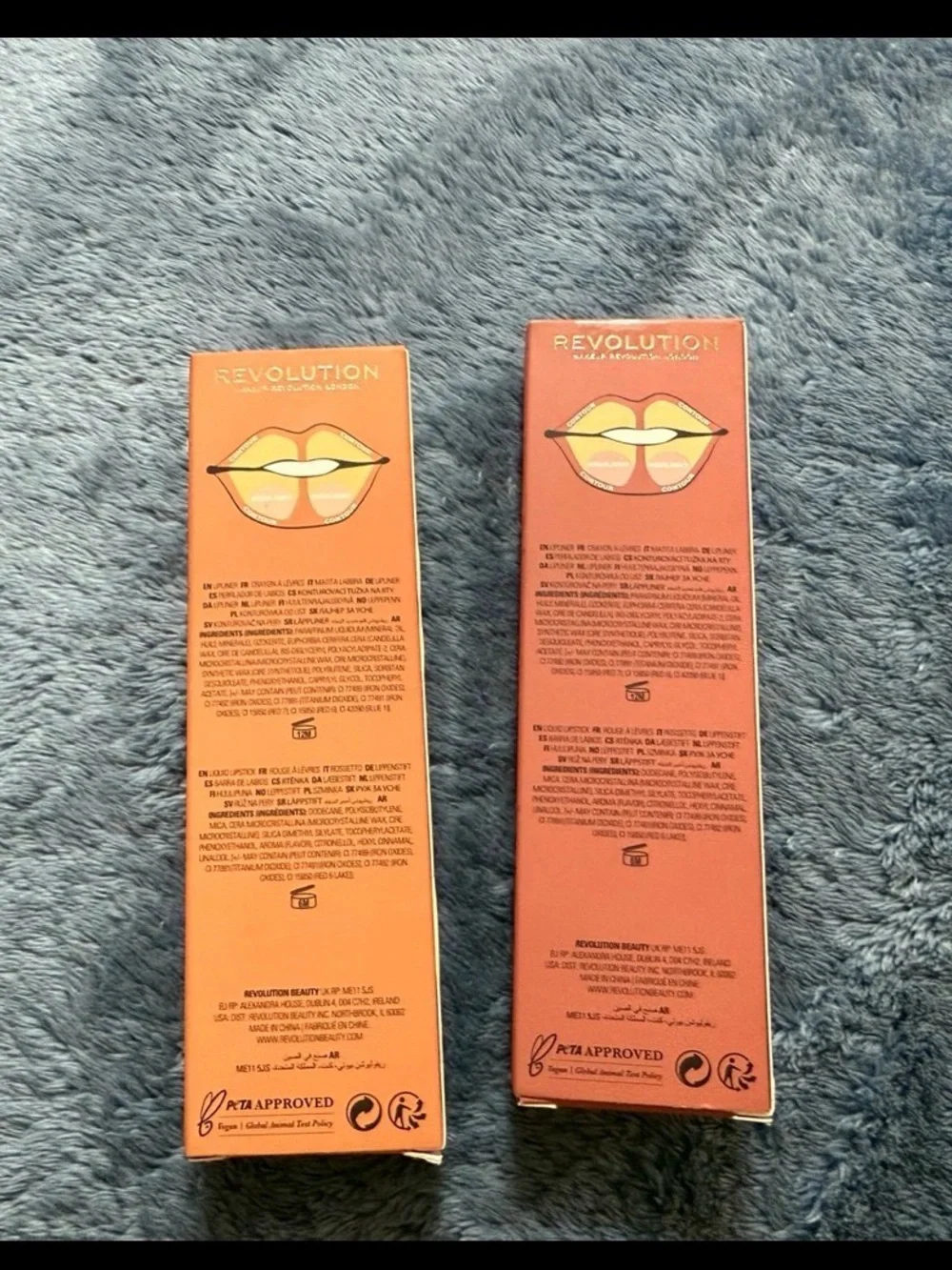 Revolution Lip Contour Kit Duo - Peach & Coral Shades
